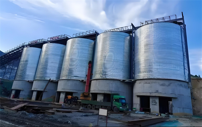 湘西螺旋卷板仓施工现场
